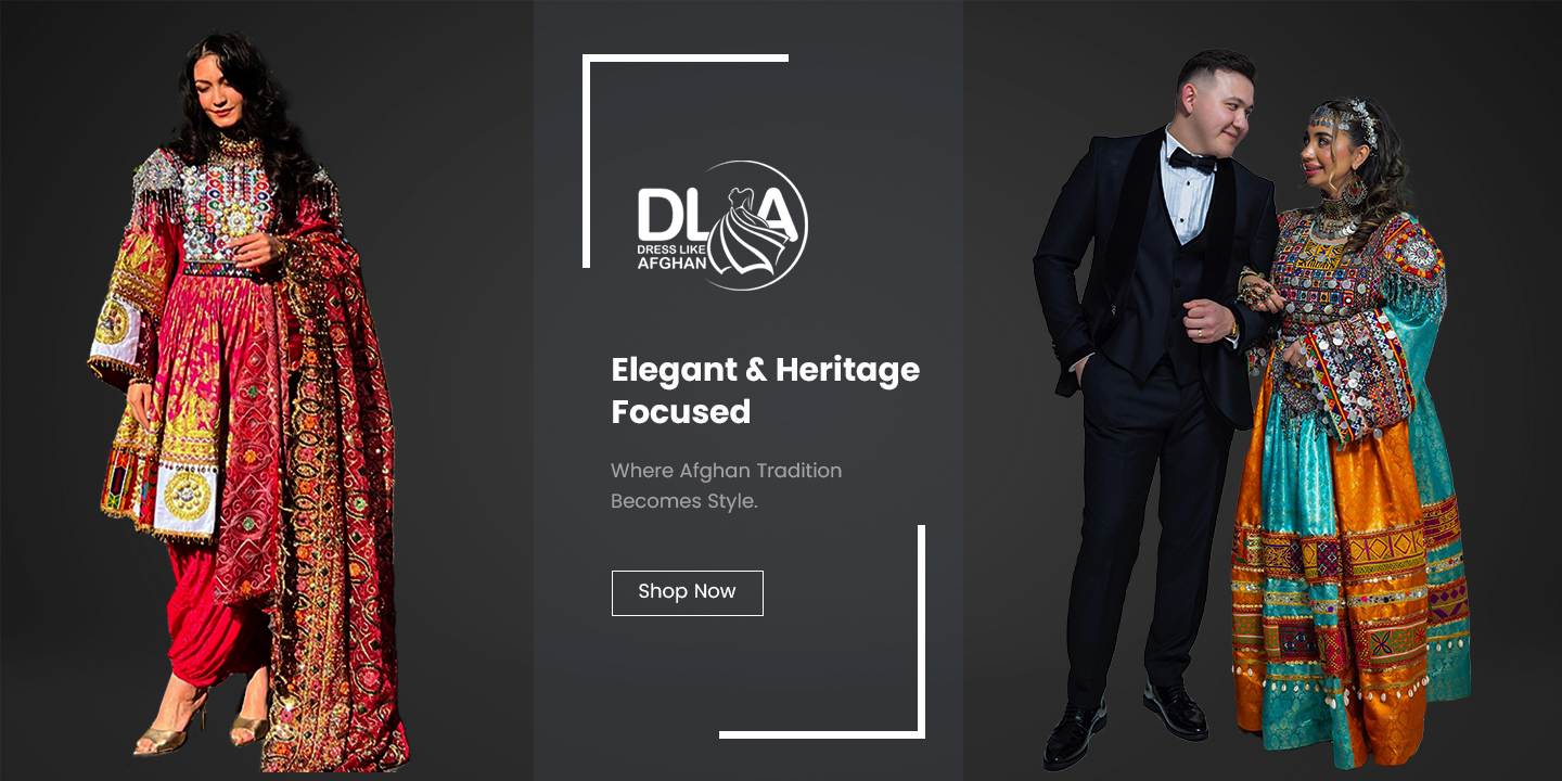 Stylish Afghani dresses for men and ladies with traditional Afghan design