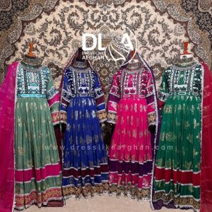 Afghani dress inspired by Afghan heritage and traditional fashion