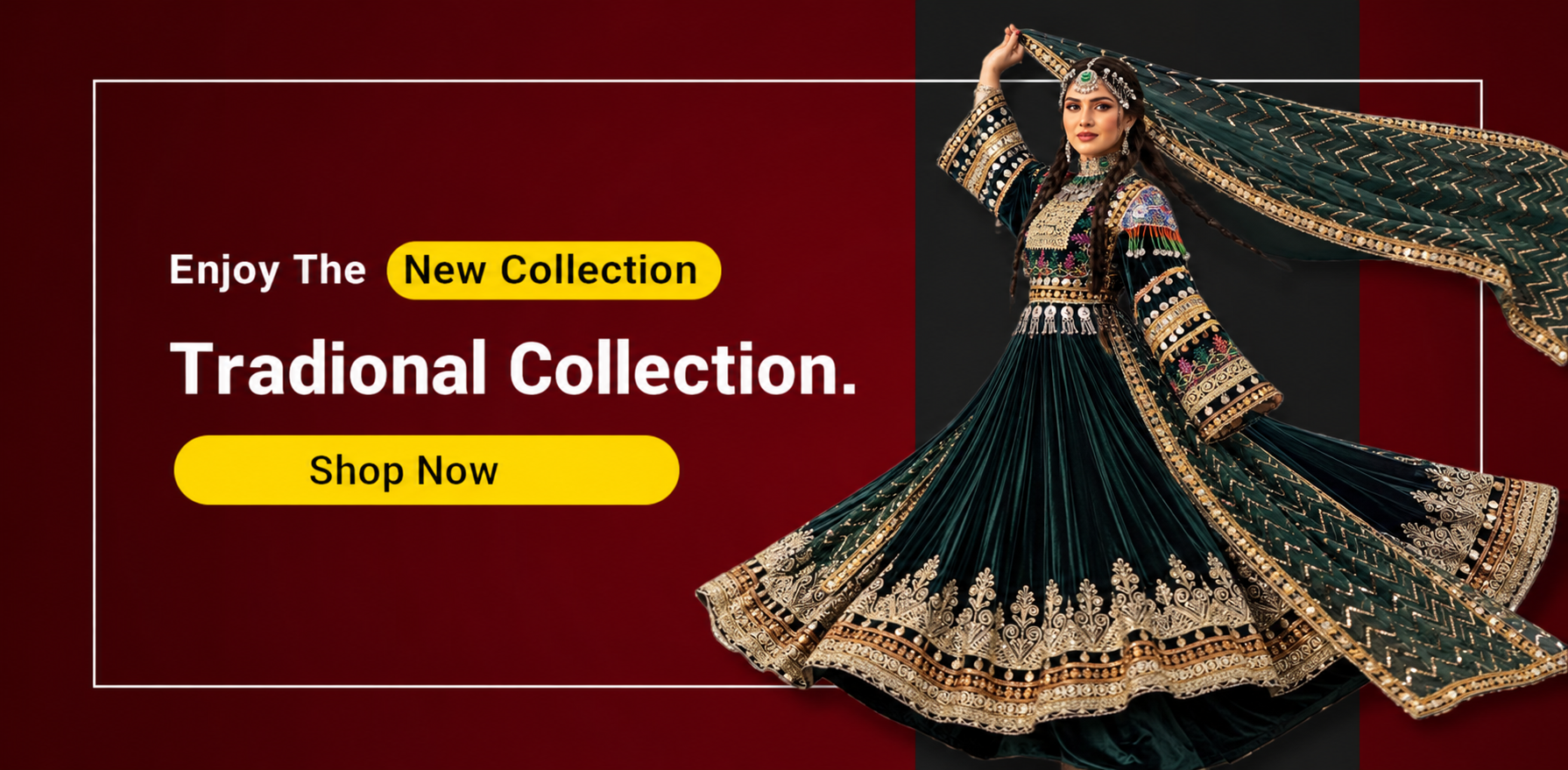Traditional Afghan Dress Collection Ad